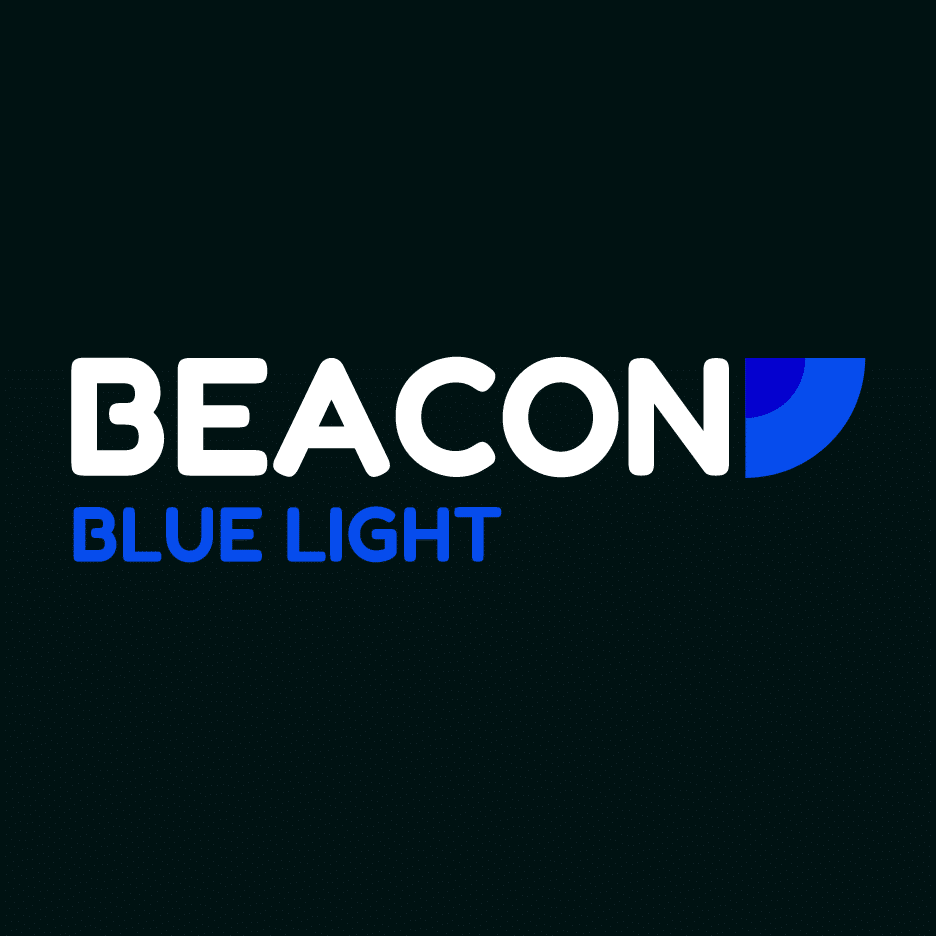 Beacon Logo Blue Light
